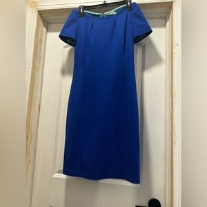 T Tahari Royal Blue Mini Dress